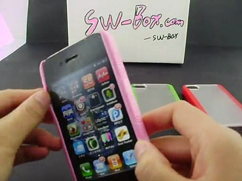 Transparent Clear iPhone 4S Plastic & TPU Hybrid Cover Case