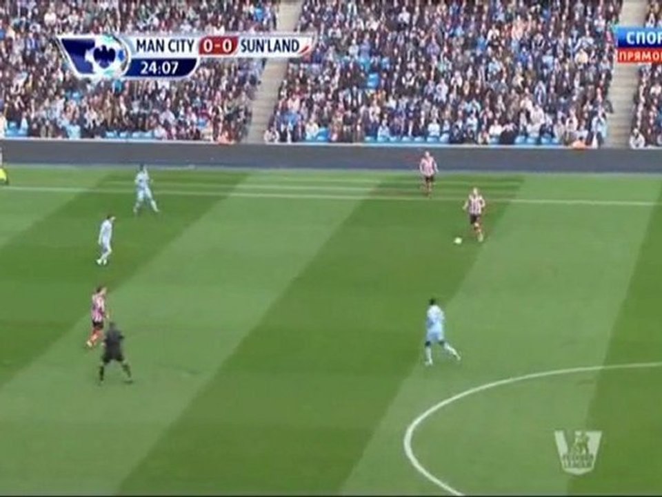 www.soccer-football.ru | 1 Чемпионат Англии 2011-12. 31 тур. Манчестер Сити - Сандерленд