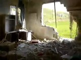 فري برس ريف حمـاة المحتل اثار القصف على مشفى افاميا في قلعة المضيق  31 3 2012