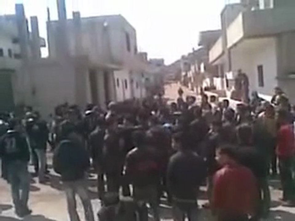 فري برس درعا حوران الحارّة مظاهرة صباحي نصرة للمدن المنكوبة 31 3 2012
