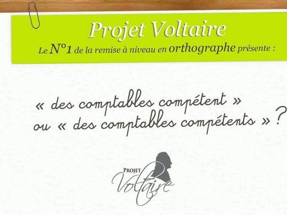 « des comptables compétent » ou « des comptables compétents » ?