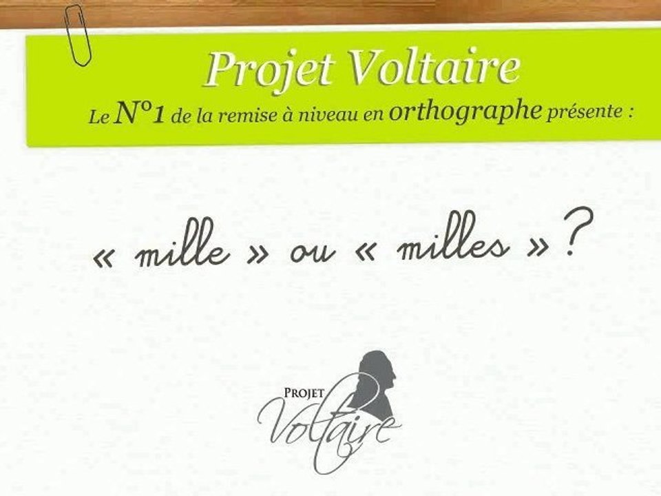 « mille » ou « milles » ?