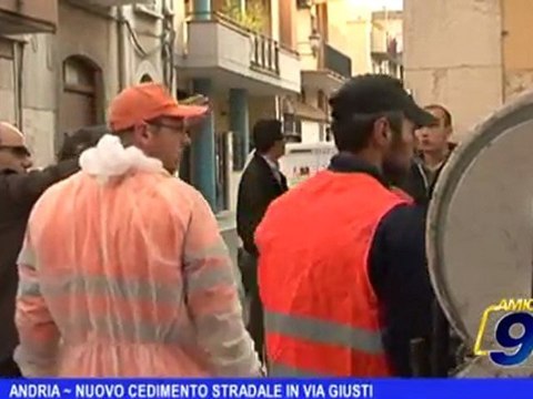 Andria | Nuovo cedimento stradale in via Giusti