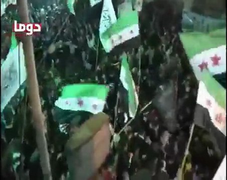 فري برس ريف دمشق دوما مميز من مسائية الأحرار في مجلس العزاء 31 3 2012