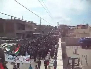 فري برس ديركا حمكو الحسكه الألاف يؤكدون تمسكهم بالمجلس الوطني الكردي 31 3 2012