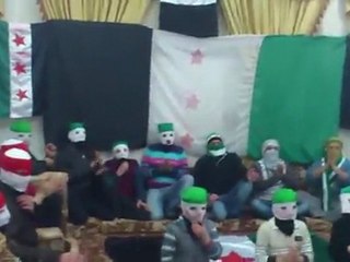 فري برس دمشق جلسة ثورية لأحرار حي العسالي الدمشقي وبمشاركة احرار الكسوة 31   3   2012 جــ 1