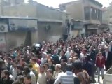 فري برس  دمشق مقطع رائع يظهر جانب من تشييع شهداء كفرسوسة 31 3 2012