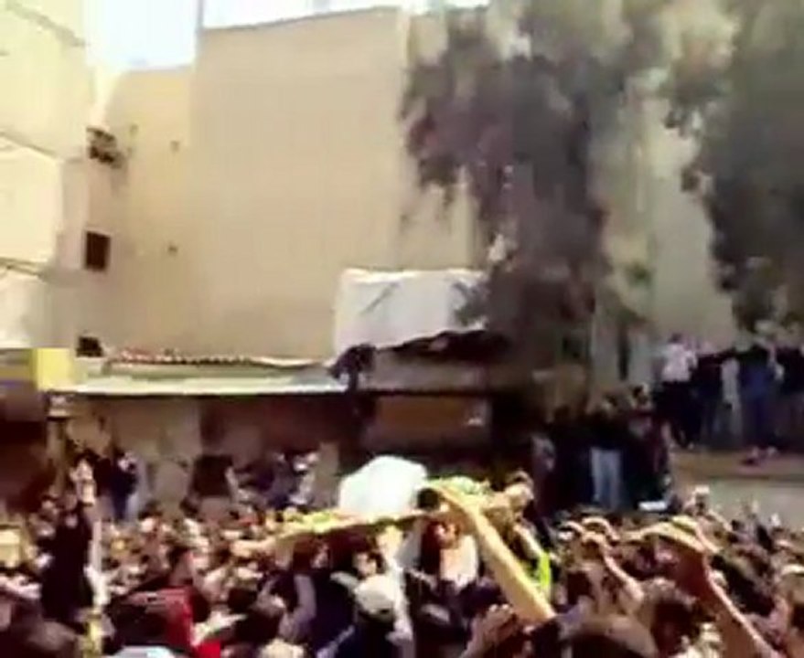 فري برس  دمشق كفرسوسة تشييع الشهيد بعدسة أحرارالمهاجرين31 3 2012 ج2