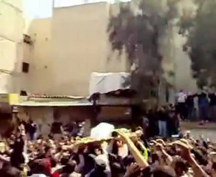 فري برس دمشق كفرسوسة تشييع الشهيد بعدسة أحرارالمهاجرين31 3 2012 ج2