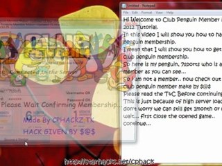 Free Club Penguin Membership Hack 2012 With Proof