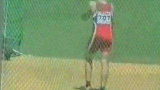 Athlé championnats du monde junior 2004 Grossetto disque homme