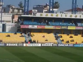 Φίλαθλοι του Παναιτωλικού στις εξέδρες