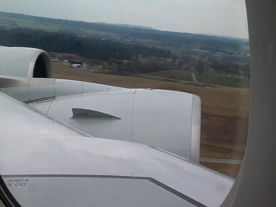 décollage a380 zurich vid