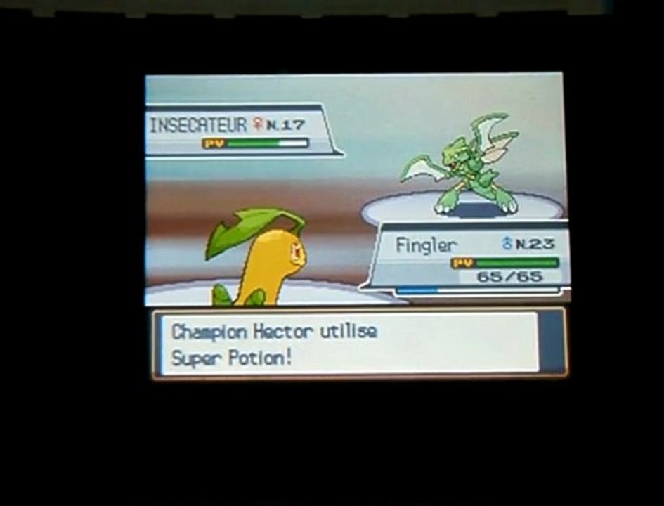 Combat contre le champion Hector - Pokemon version or Heartgold - 2ème partie