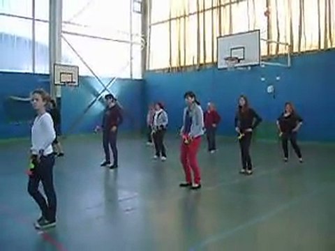 Répétition groupe dansant Bricolodingo carnaval Cholet 2012 - 3