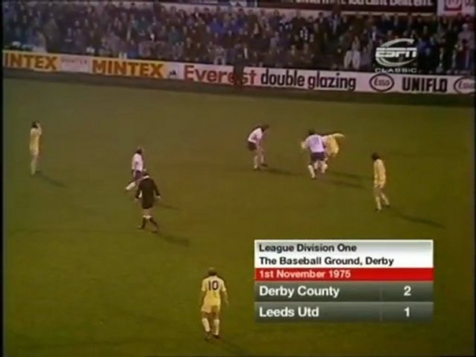 Derby v Leeds 1st November 1975 (Baseball Ground) 25 mins highlights