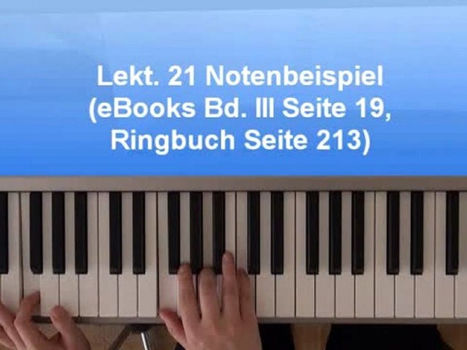 Klavier lernen: Lektion 21 Bluesfolge