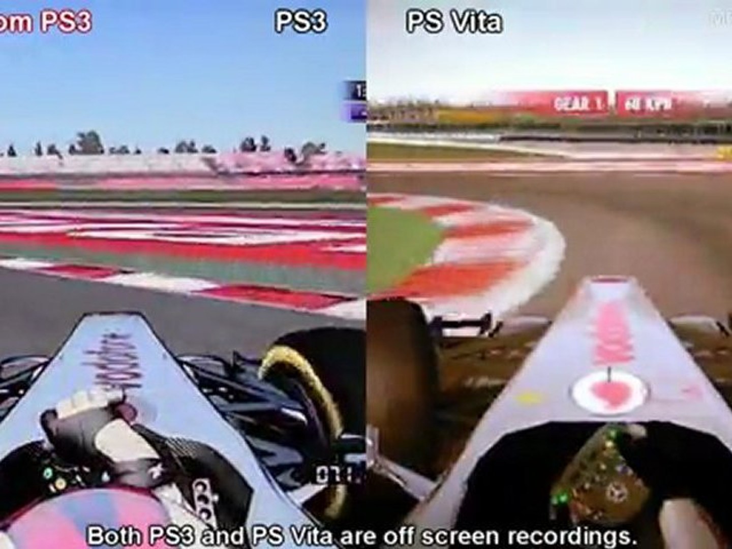 F1 2011 - PS3 vs PS Vita - Graphics Comparison - video Dailymotion