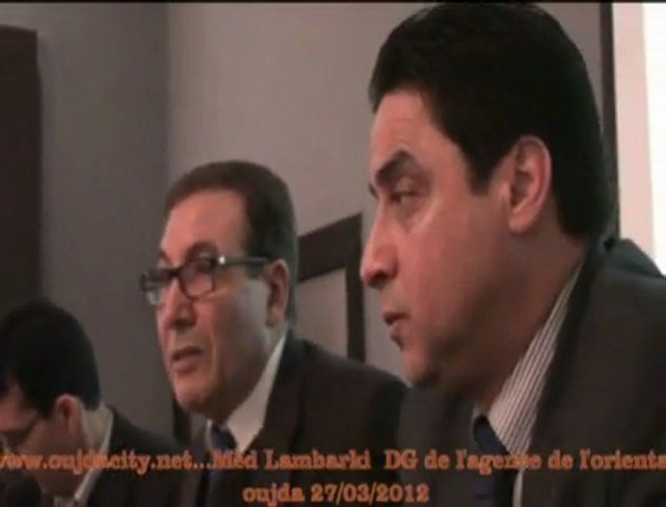 كلمة محمد لمباركي مدير وكالة تنمية الجهة الشرقية  بوجدة