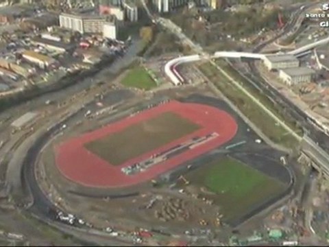 London 2012 Olympics Warmup Stadium Arena Ariel Views