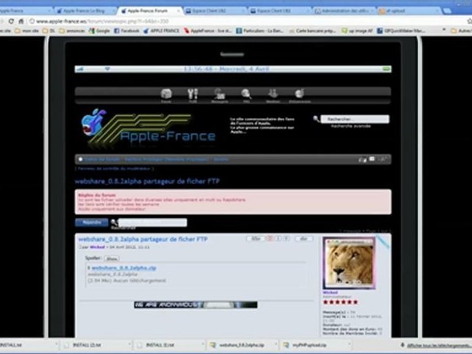Comment se servir de WebShare sur son serveur