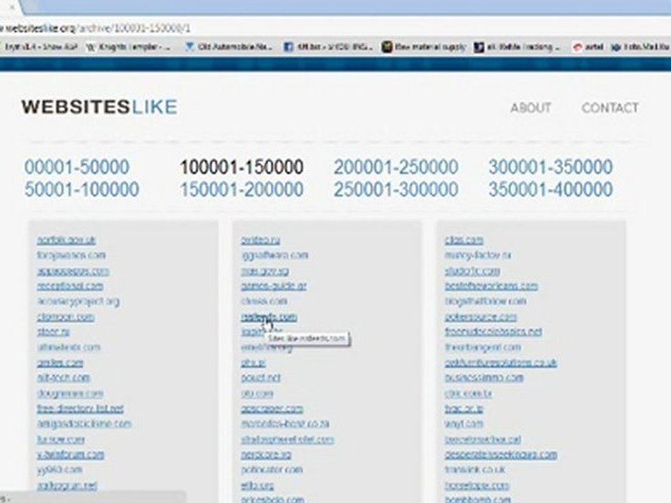 Websites Like allows you to view similar , related or alternative websites