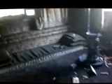 فري برس ريف حماه المحتل حرق ونهب احد المنازل في قلعة المضيق 1 4 2012