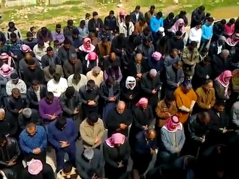 فري برس حماة المحتلة كفرزيتا الصلاة على جنازة الشهيد خالد حسن الهكا 01 04 2012