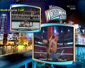 جون سينا ضد روك في رسلمانيا 1/4/2012