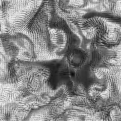 Motion Estimation from Scalar Dispersion in 2D Turbulent Flow