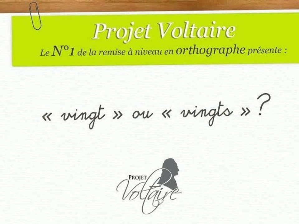 « vingt » ou « vingts » ?