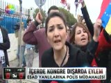 Esad yanlılarına polis müdahalesi - 1 nisan 2012