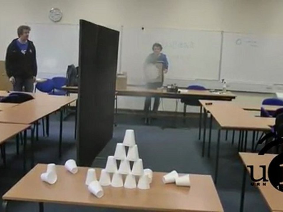 expérience avec un canon vortex