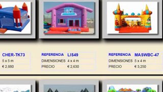 Venta de castillos hinchables a los mejores precios