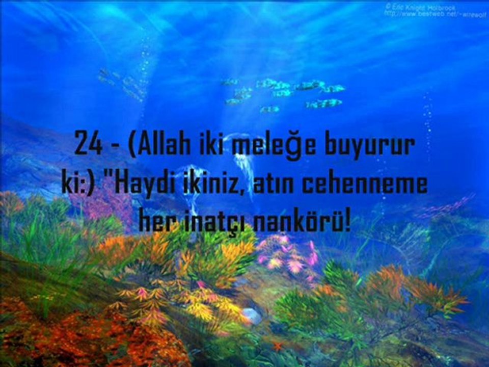 Elmalı Hamdi Mealli Kaf Suresi ( 16 ile 30 Arası Ayetler )
