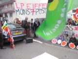 Intervention de Hella KRIBI ROMDHANE, conseillère régionale d'Ile-de-France lors de la manifestation contre les suppressions de postes d'enseignants à Massy (31/03/2012)