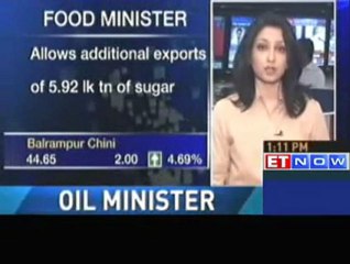 Sugar stocks surge on positive export sentiments