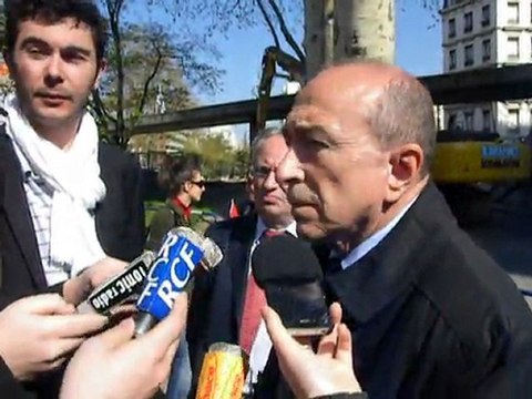 Gérard Collomb sur la rue Garibaldi