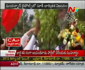 Historical win of aung san suu kyi in Bypolls