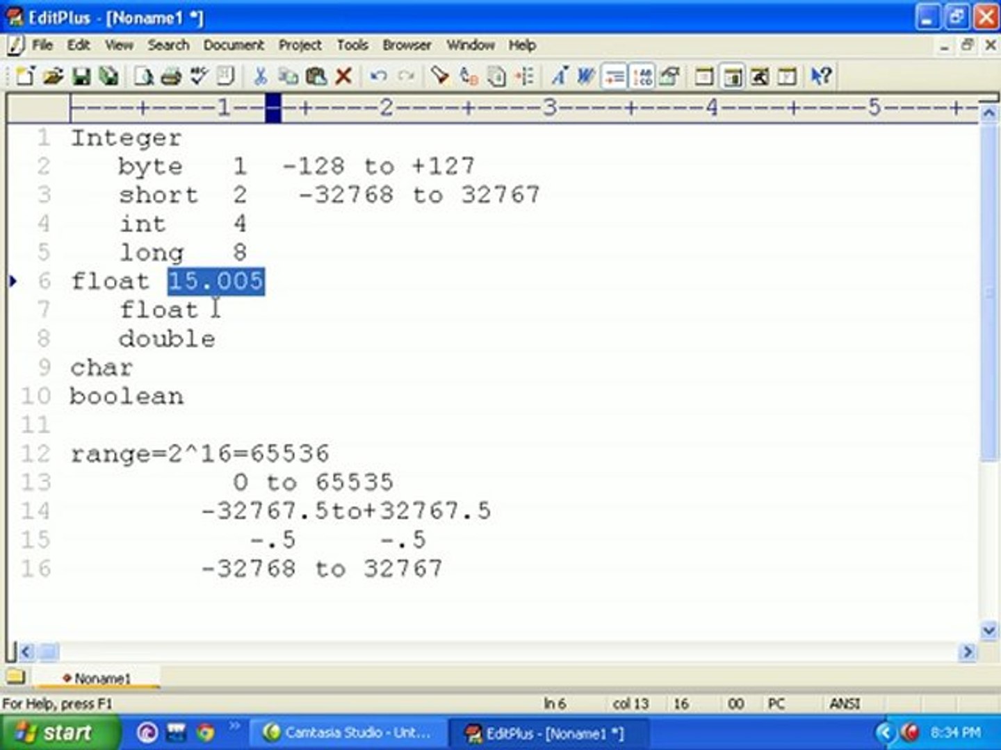 Java Programming Tutorial 3.1 Data Types and Variables1