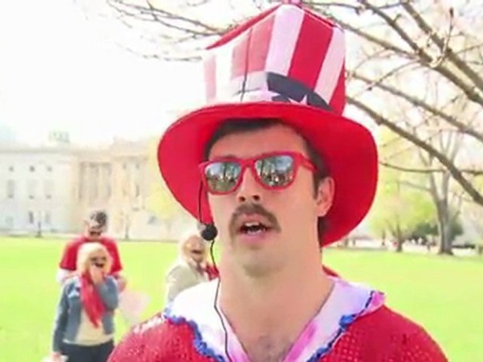 Les "moustachus" manifestent à Washington