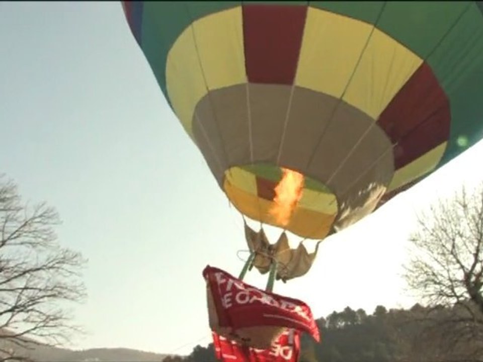 en montgolfière!