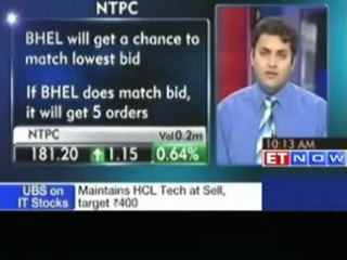 BHEL will get a chance to match lowest bid on NTPC