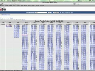 Use Wayback Machine to Go Back in Internet Time
