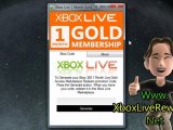 Xbox LIVE 1 Month Gold Membership Subscription Codes Free