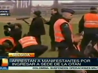 Policía detiene a 483 personas por protestas contra la OTAN