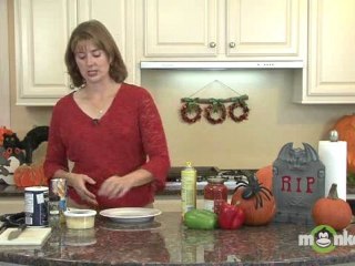 Halloween Treats - Mixing Together Witch's Fingers Ingredients