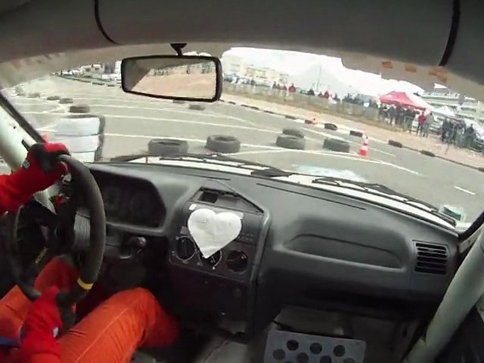 Slalom de Berck 2012 - Franck Merlier - 205 rallye FA1 - Manche 1