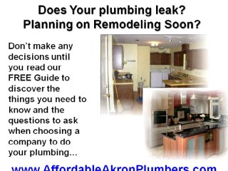 Affordable Akron Plumbers