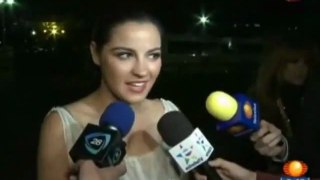 Maite Perroni feliz de iniciar nueva telenovela (1N)